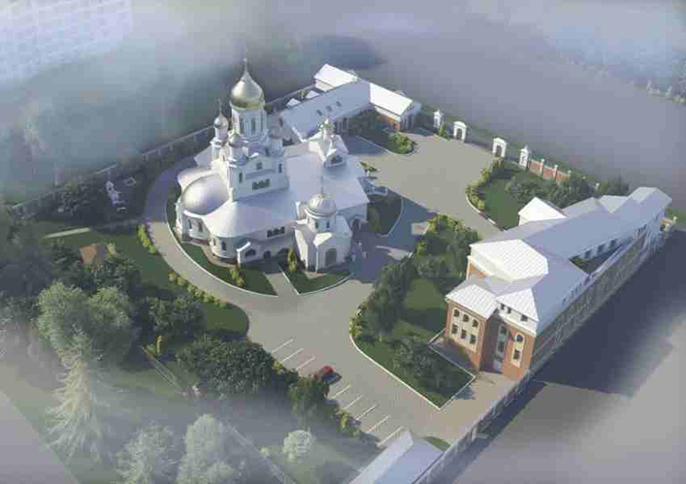 В столичном районе Орехово-Борисово до конца марта завершат нулевой цикл храма в честь иконы «Троеручица»