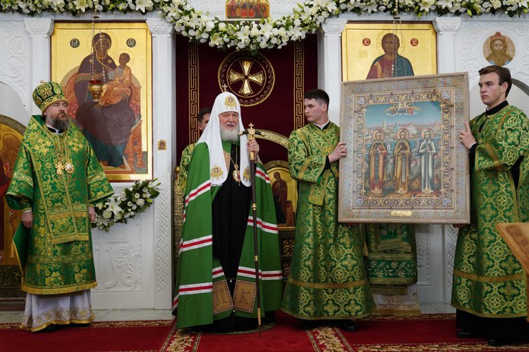 Патриарх Кирилл возглавил в Полоцке торжества в честь 900-летия Спасо-Евфросиниевского монастыря