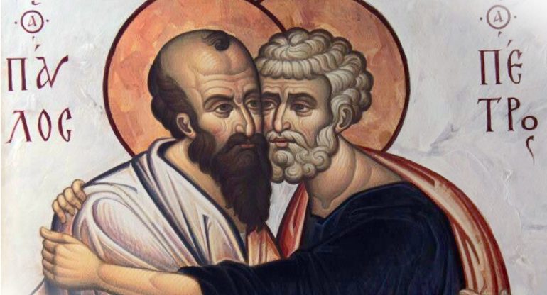 Разномыслие и любовь: почему на иконе апостолы Петр и Павел обнимают друг друга?