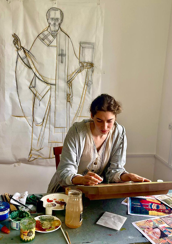 Студенты ПСТГУ пишут иконы для возрождающегося храма в Костромской области