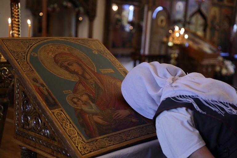 Николо-Сольбинскому монастырю подарили старинный список иконы Божией Матери «Млекопитательница»