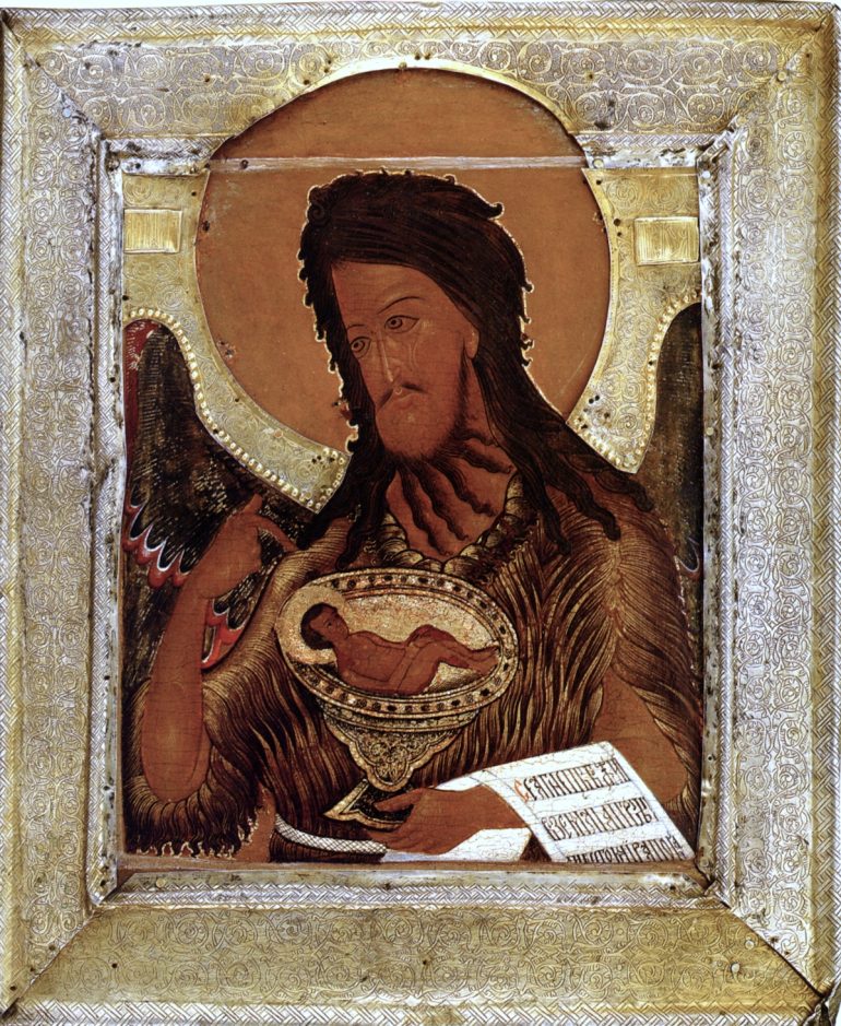 Почему на иконах Иоанн Креститель держит в руках свою голову?