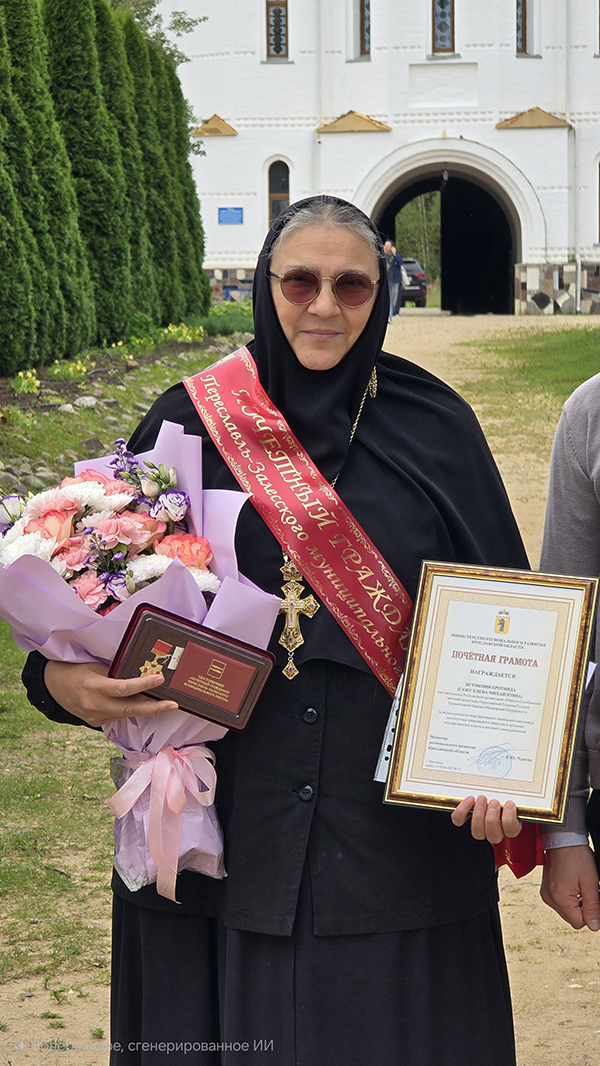 Настоятельницу Николо-Сольбинского монастыря, при котором действуют школа и колледж, удостоили знаковых наград