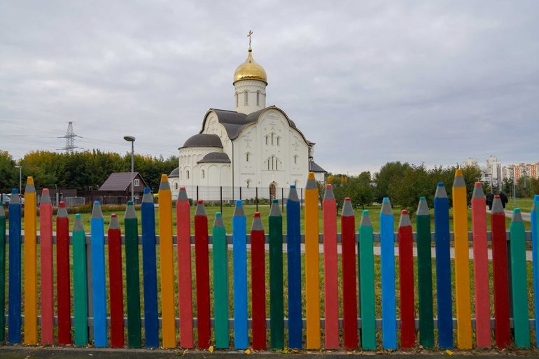 Патриарх Кирилл освятил в столичном районе Марьино храм в честь Петра и Февронии Муромских