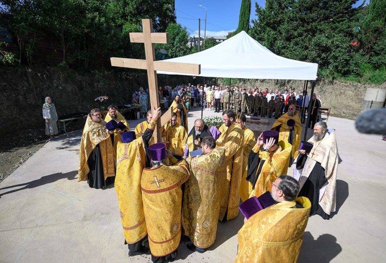 В Сочи заложили храм в честь святого князя Александра Невского