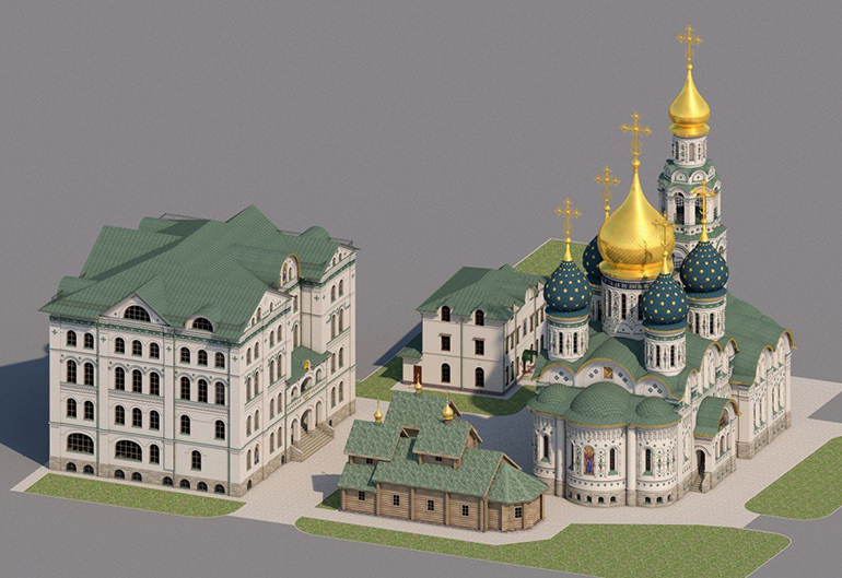 На юго-западе Москвы началось строительство духовно-просветительского центра крупного храмового комплекса