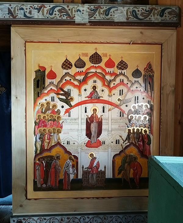 В Покровскую церковь в Кижах вернулась престольная икона: ее написали студенты ПСТГУ