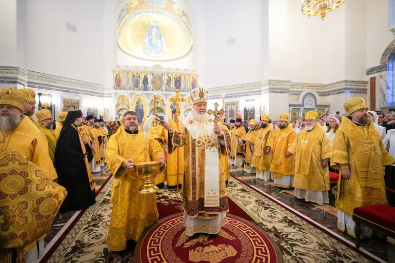 Патриарх Кирилл освятил в Ростове-на-Дону главный воинский храм Южного военного округа