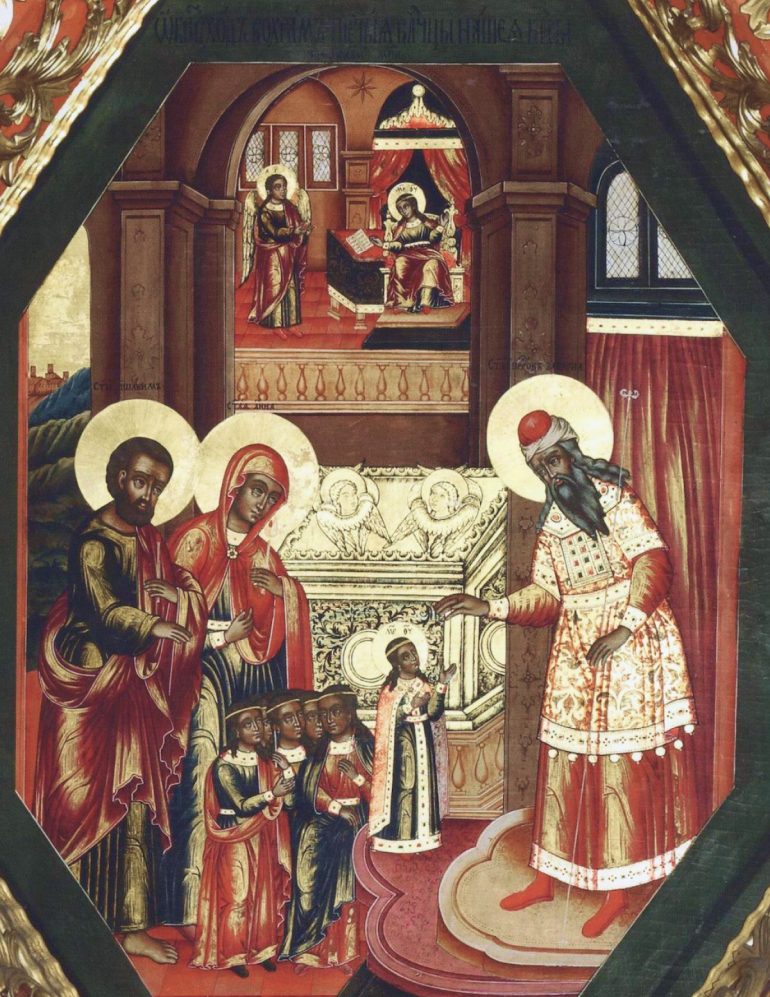 Иконография праздника Введения во храм Пресвятой Богородицы