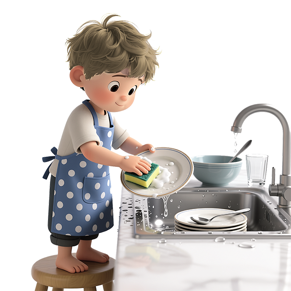 Лера, Кирюша и Женя ждут родителей