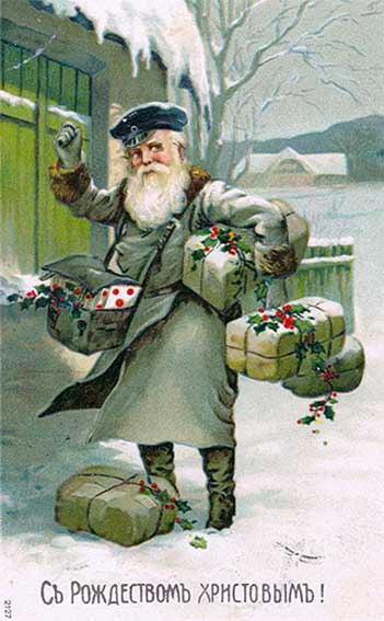 Необычайная история рождественской открытки в России