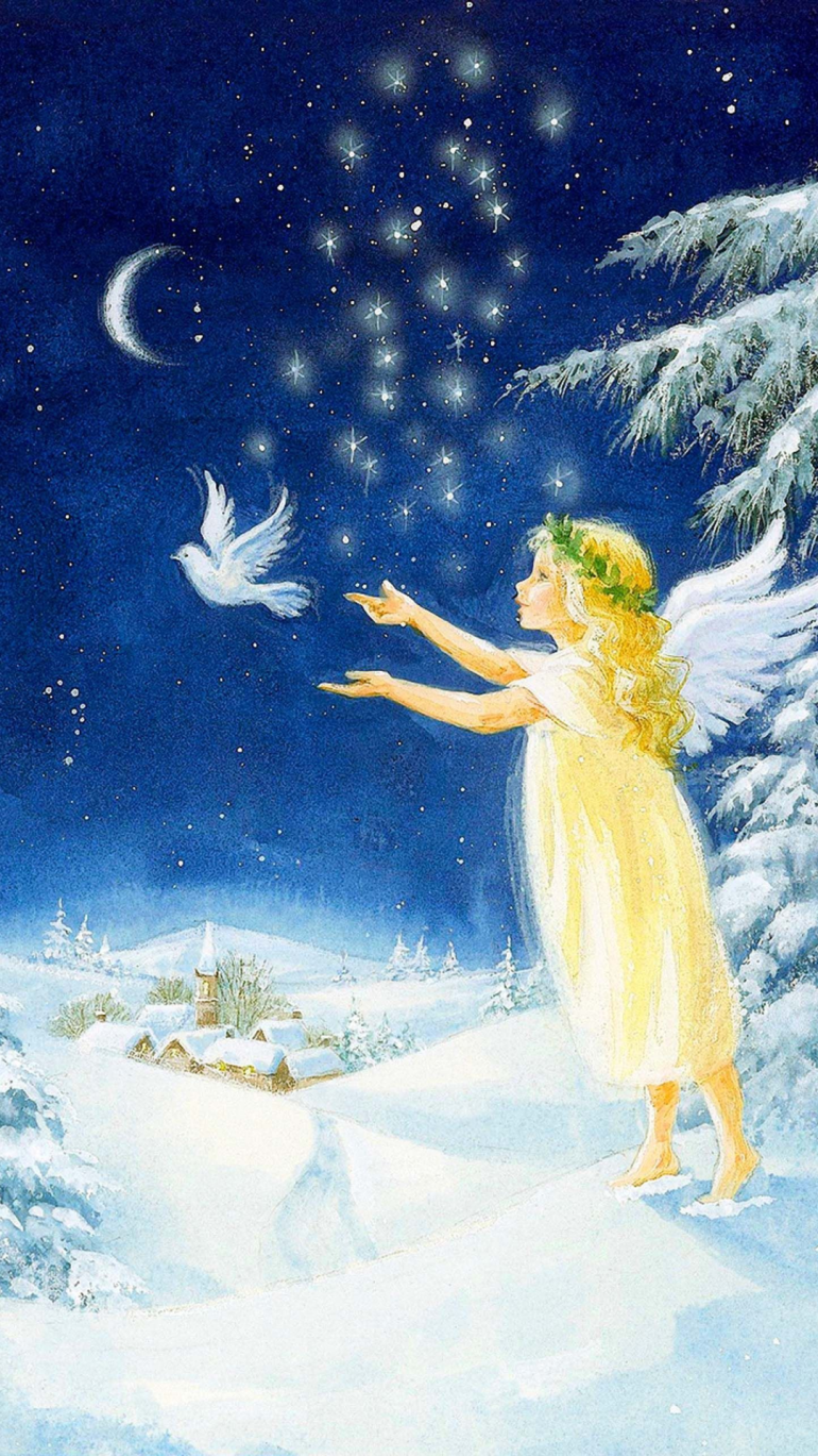 Обои для смартфона на Рождество Христово 2026