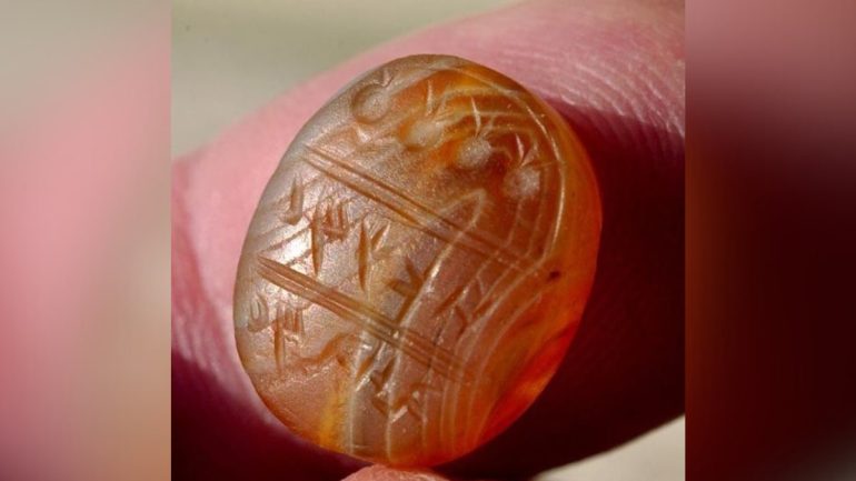 Каменную печать времен библейского Иудейского царства нашли на севере Израиля