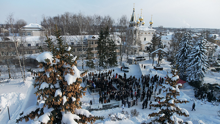 В Городце начали восстанавливать 70-метровую колокольню «Русская свеча»