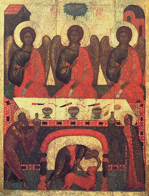 Тайны мироздания в «Троице» Рублева. Все явные и скрытые символы иконы