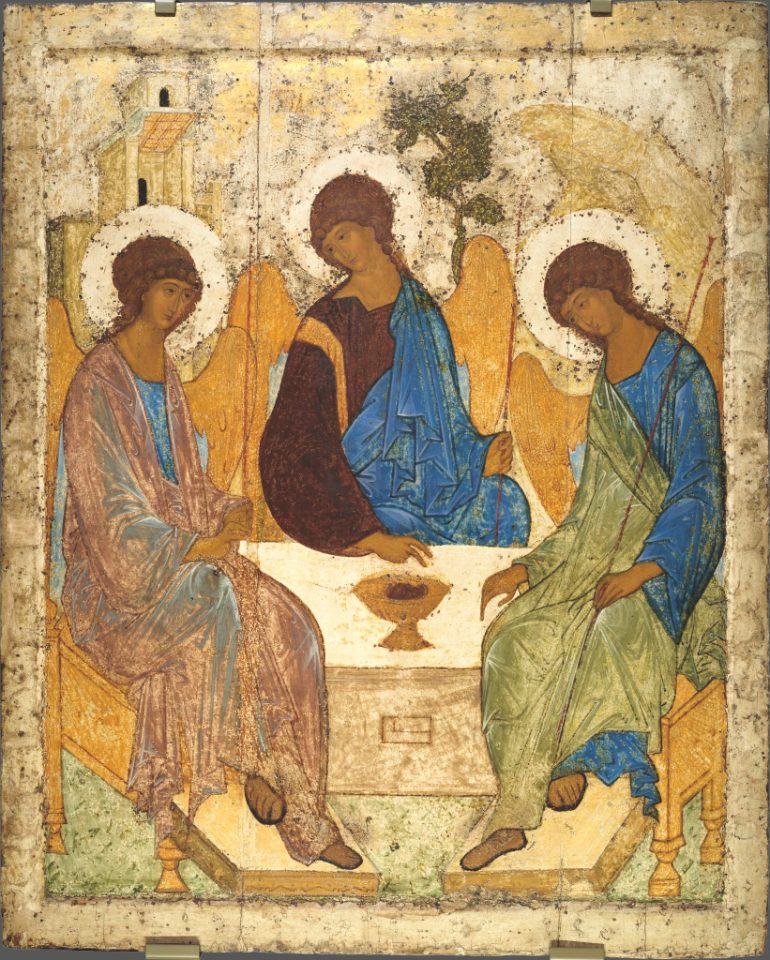 Тайны мироздания в «Троице» Рублева. Все явные и скрытые символы иконы