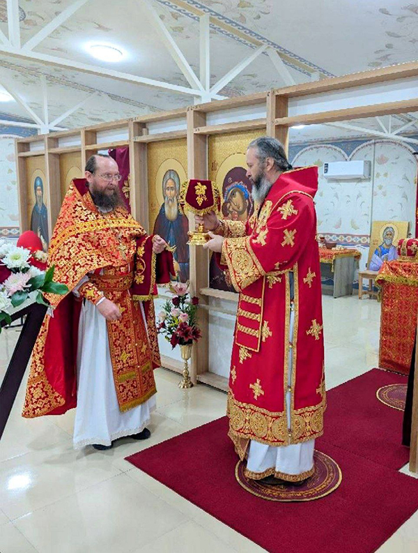 Совершена первая Литургия в русском храме на территории строящейся АЭС в Египте