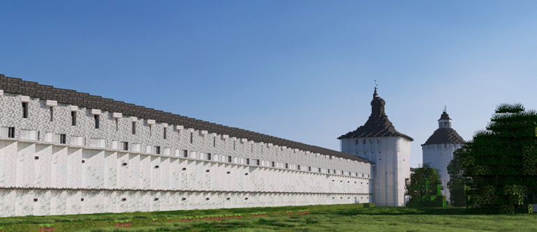 Кирилло-Белозерский и Ферапонтов монастыри воспроизвели в игре Minecraft: идею предложили российские студент и школьник