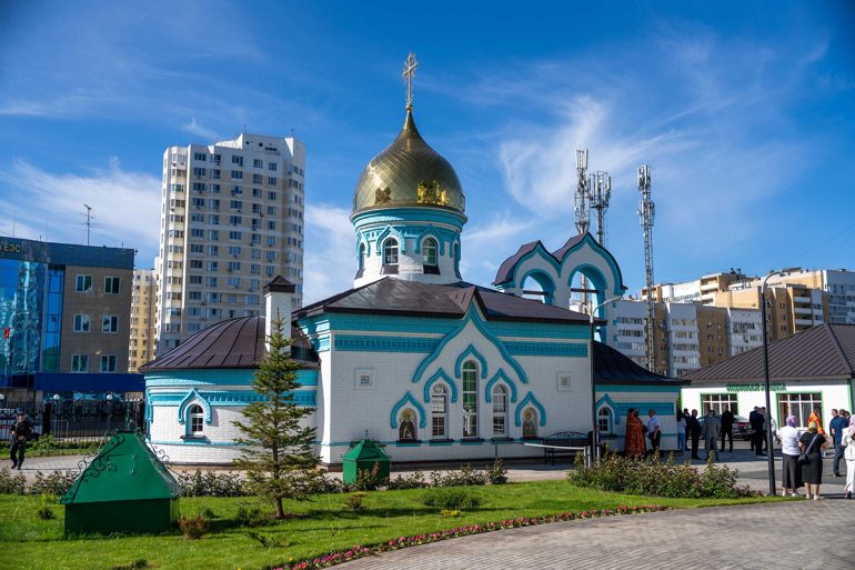 Патриарх Кирилл освятил в Оренбурге храм Пимена Угрешского: инициатором строительства выступил митрополит, особо почитавший этого святого