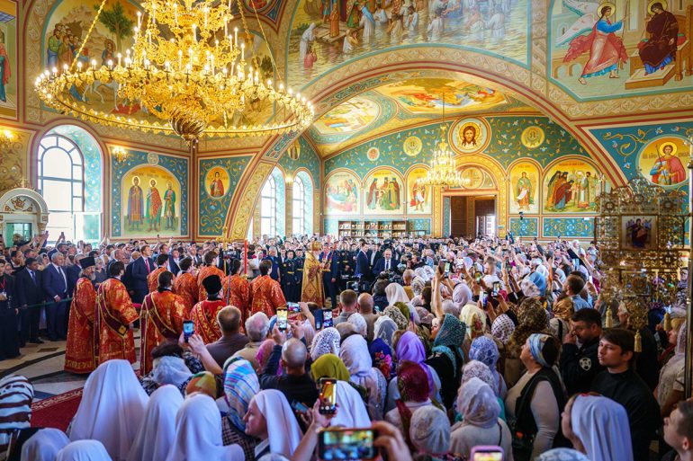 Патриарх Кирилл освятил в Оренбурге храм Пимена Угрешского: инициатором строительства выступил митрополит, особо почитавший этого святого