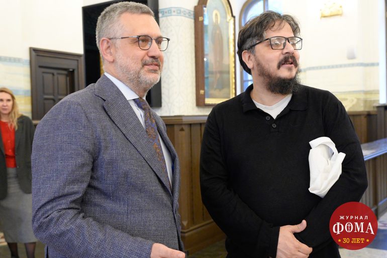 Журнал «Фома» отпраздновал 30-летие: сотрудники редакции и друзья собрались в храме святителя Николая на Трех Горах