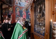 Патриарх Кирилл совершил молебен перед Иверской иконой Божией Матери